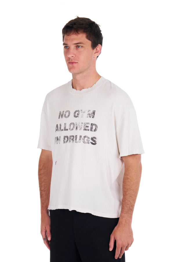 Nahmias No Gym Allowed Boxy T-shirt EGG WHITE