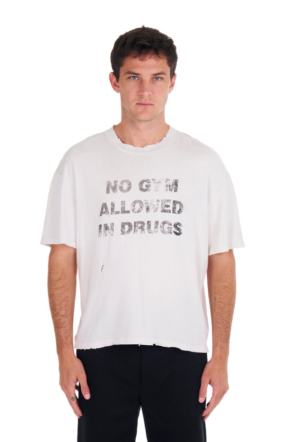 nahmias No Gym Allowed Boxy T-shirt EGG WHITE
