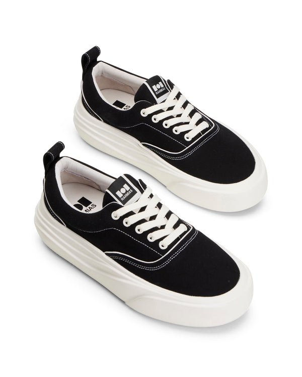 Nahmias Ollie Canvas Sneaker In Black Black