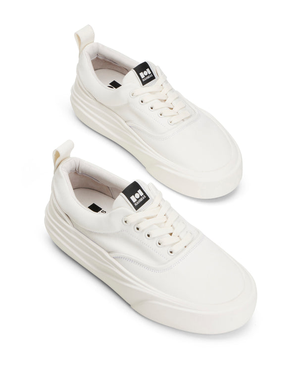 Nahmias Ollie Canvas Sneaker In White White