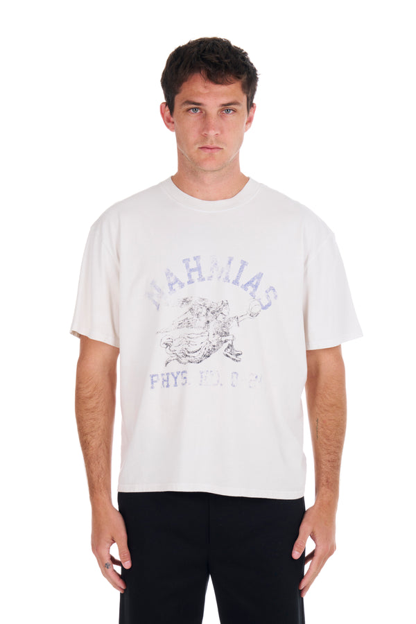 nahmias PHYS. ED. Boxy T-shirt in White EGG WHITE