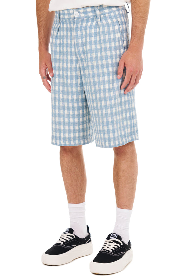 Nahmias Plaid Pleated Shorts
