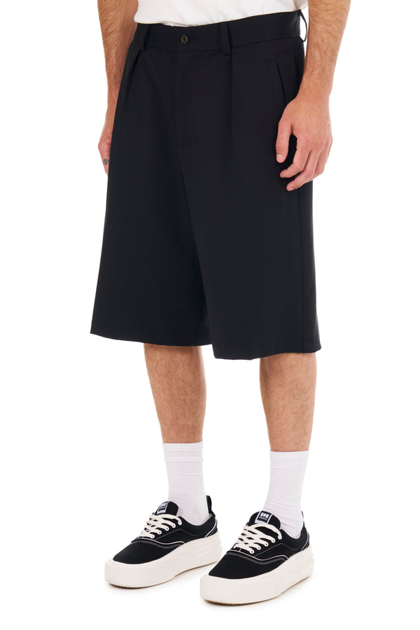 Nahmias Pleated Shorts In Black Black