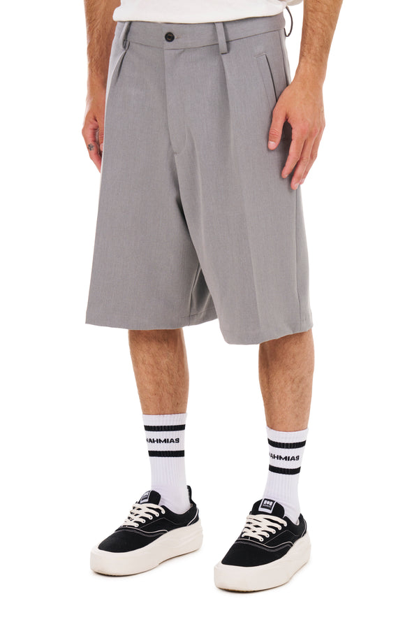 Nahmias Pleated Shorts In Grey GREY