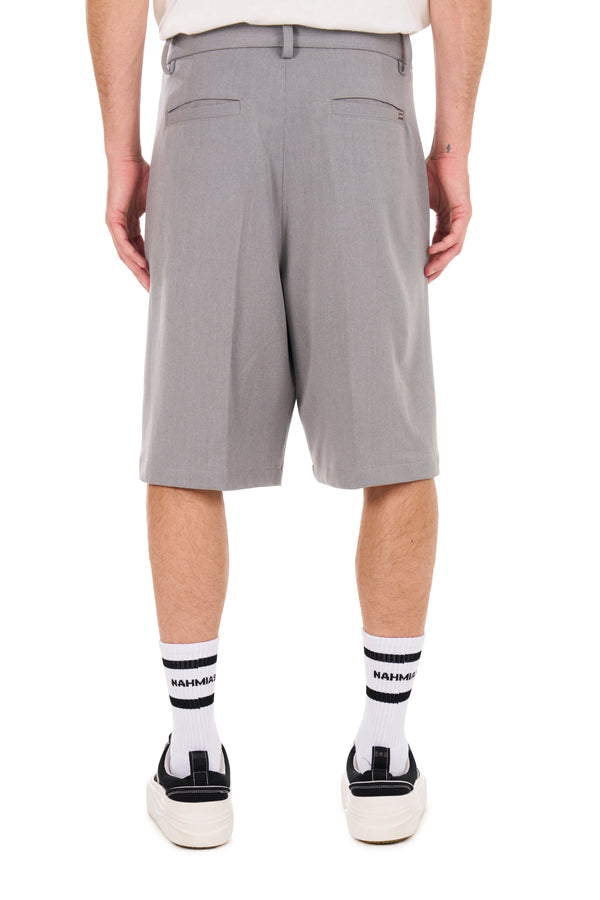 Nahmias Pleated Shorts In Grey GREY