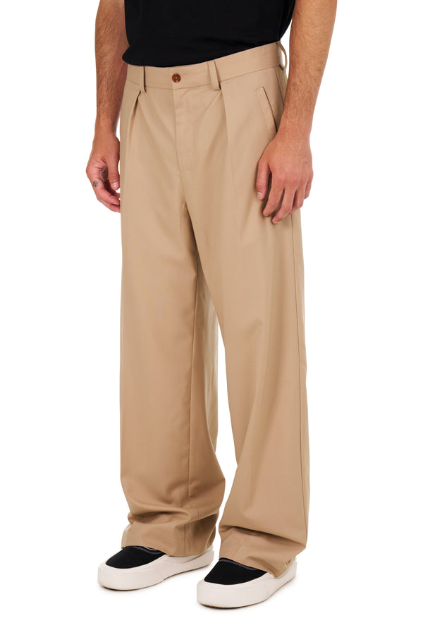 Nahmias Pleated Trousers Sand SAND