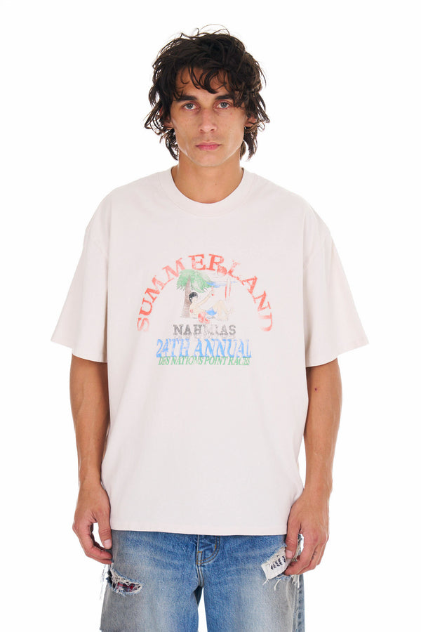 nahmias Point Dune Races Boxy T-shirt EGG WHITE