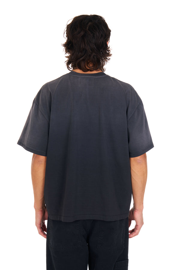 Nahmias Postal Boxy Distressed T-shirt WORN BLACK
