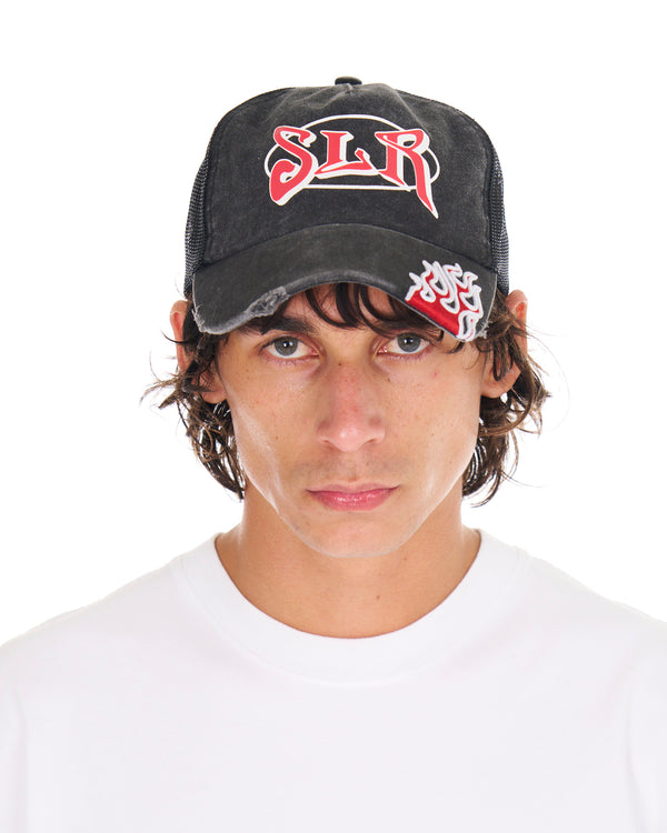 Nahmias SLR Flame Hat AGED BLACK