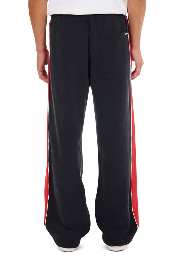 Nahmias Striped Wide Sweatpants AGED BLACK