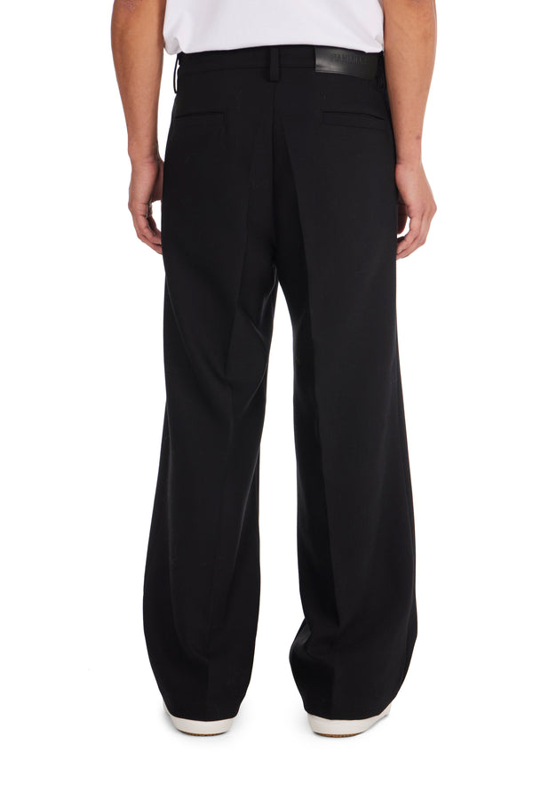 Nahmias Suiting Pleated Trousers Black