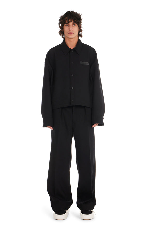 Nahmias Suiting Pleated Trousers Black
