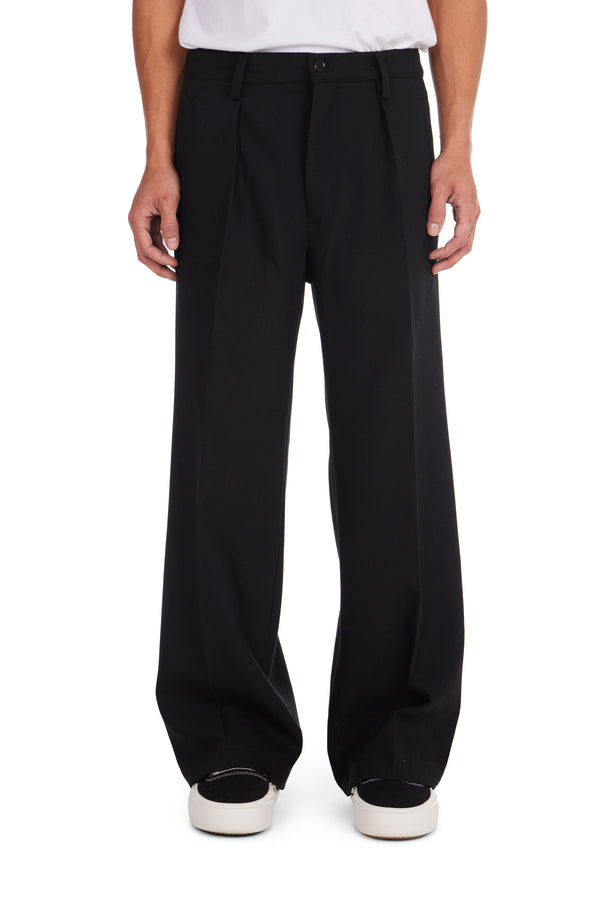 nahmias Suiting Pleated Trousers Black