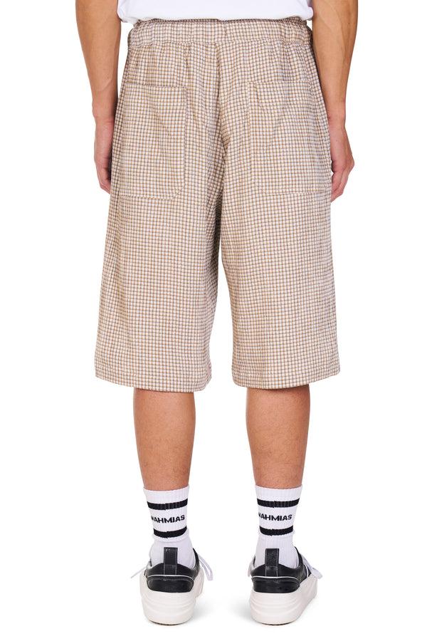 Nahmias Summer Plaid Baggy Shorts SAND