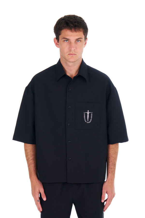 nahmias Summerland Cropped S/S Shirt Black