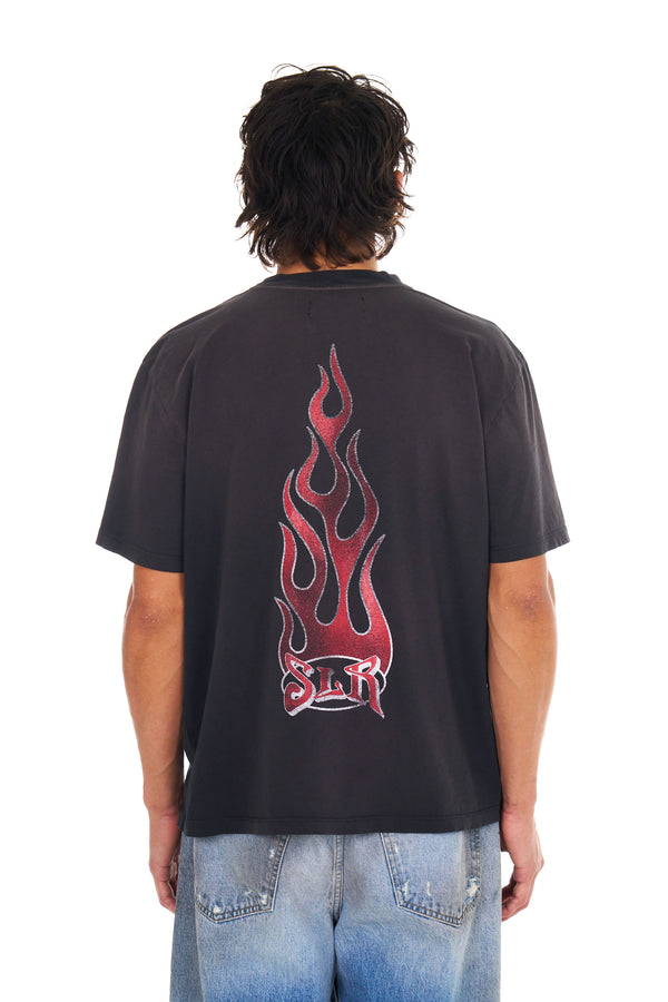 Nahmias Summerland Racing Boxy T-shirt AGED BLACK