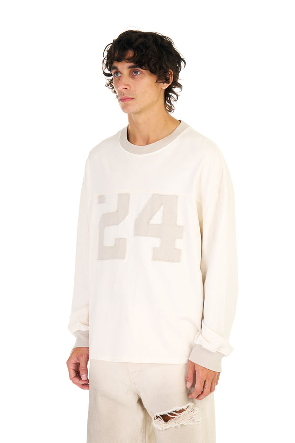 Nahmias Varsity L/S T-shirt ANTIQUE WHITE