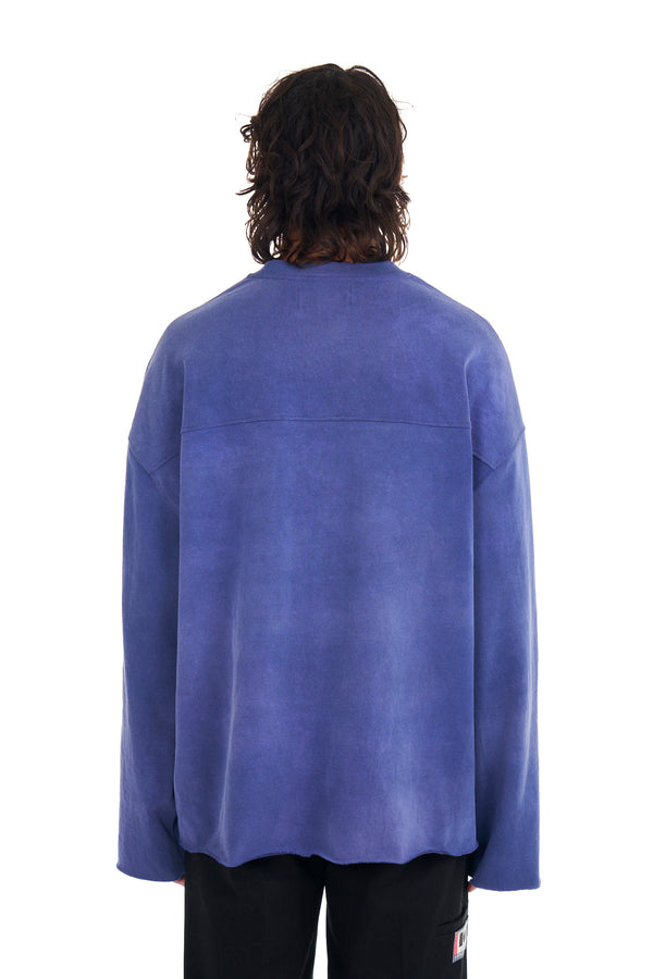 Nahmias NAHMIAS VARSITY L/S T-SHIRT IN AGED BLUE AGED BLUE