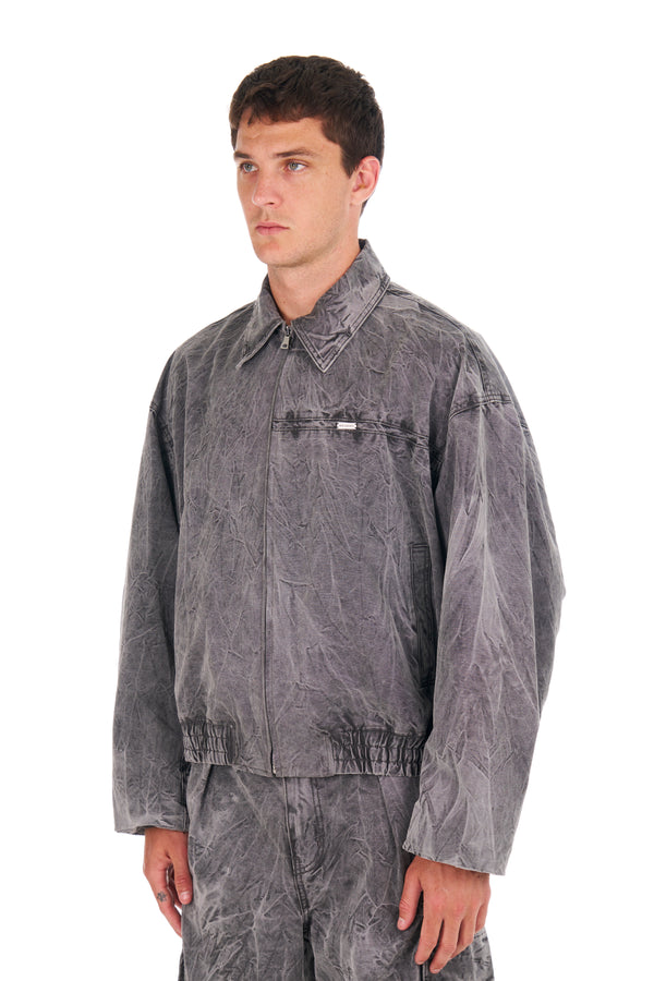 Nahmias Washed Oversized Bomber WASHED BLACK