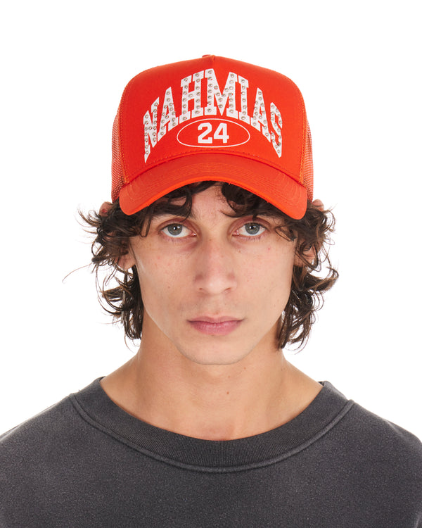 Nahmias Studded Nahmias Marquee Trucker Hat Orange ORANGE
