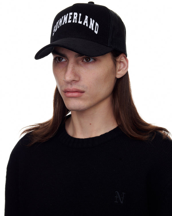 Nahmias Summerland Corduroy Trucker Hat Black Black