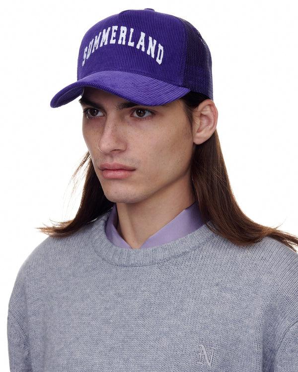 Nahmias Summerland Corduroy Trucker Hat Grape GRAPE