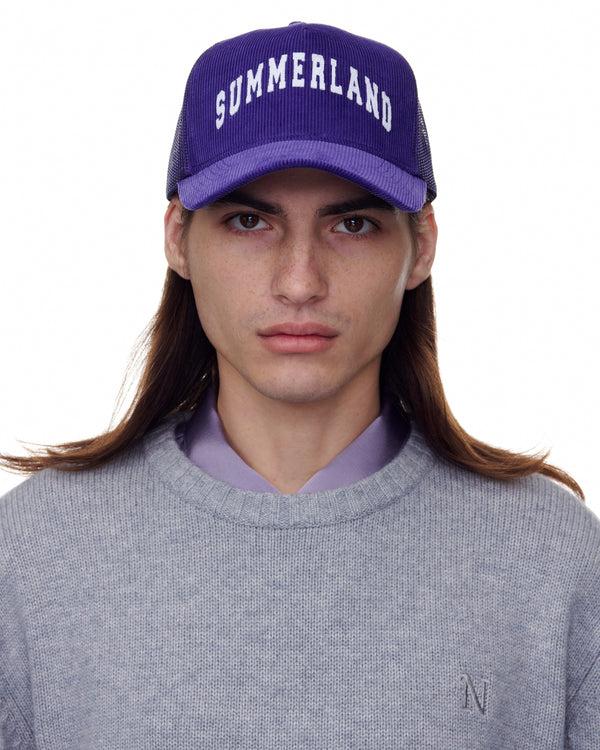 nahmias Summerland Corduroy Trucker Hat Grape GRAPE