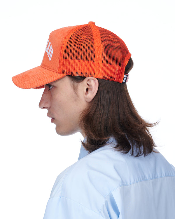 Nahmias Summerland Corduroy Trucker Hat Orange ORANGE