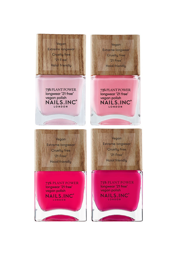 nails inc Best of Blush 4-Piece Plant Power Nail Polish Set