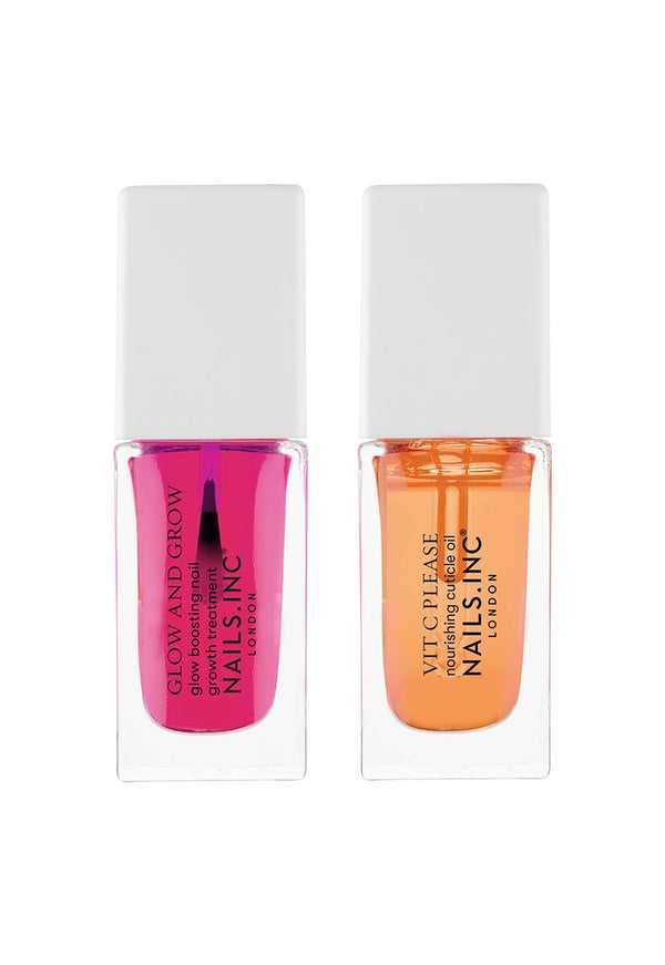 Nails Inc Glow And Grow X Vit C Please Nail Treatment Duo