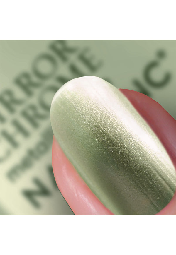 Nails Inc Go Your Chrome Way Olive Mirror Chrome Nail Polish