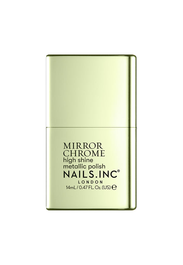nails inc Go Your Chrome Way Olive Mirror Chrome Nail Polish