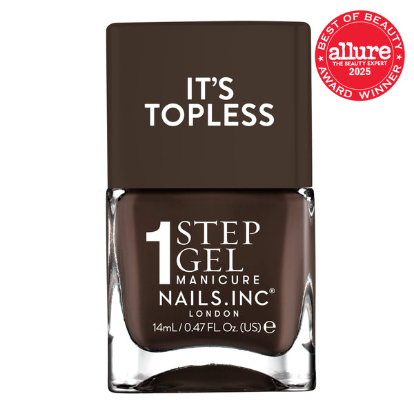 nails inc Kourtney 1-Step Gel It's Topless Nail Polish