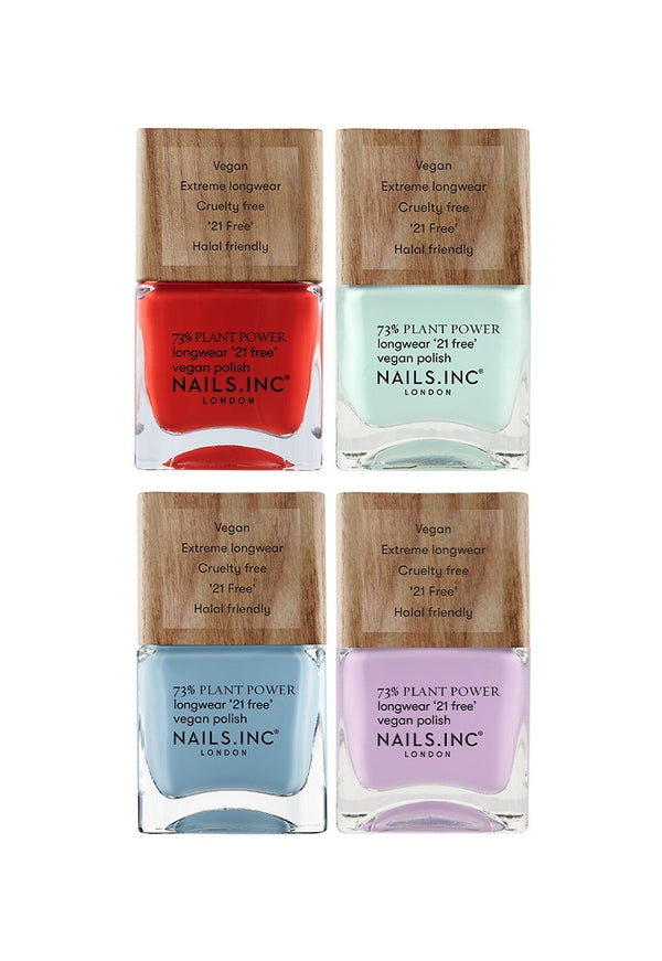 nails inc Loud and Proud 4-Piece Plant Power Pride Nail Polish Set