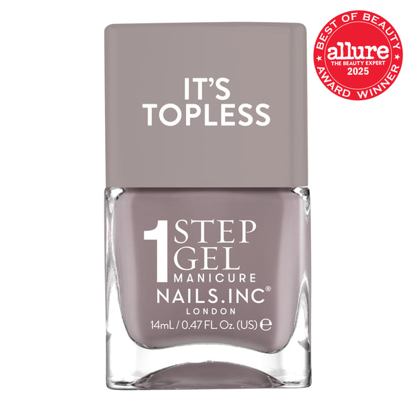 nails inc Megan 1-Step Gel It's Topless Nail Polish
