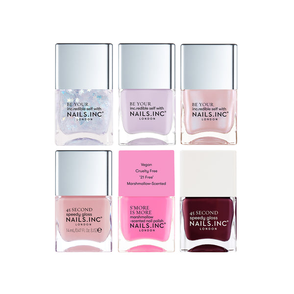 Nails Inc Candy Kisses 6-Piece Nail Polish Set