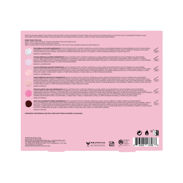 Nails Inc Candy Kisses 6-Piece Nail Polish Set