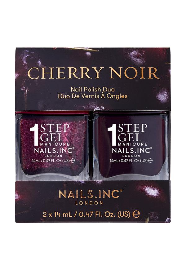 nails inc Cherry Noir Nail Polish Duo
