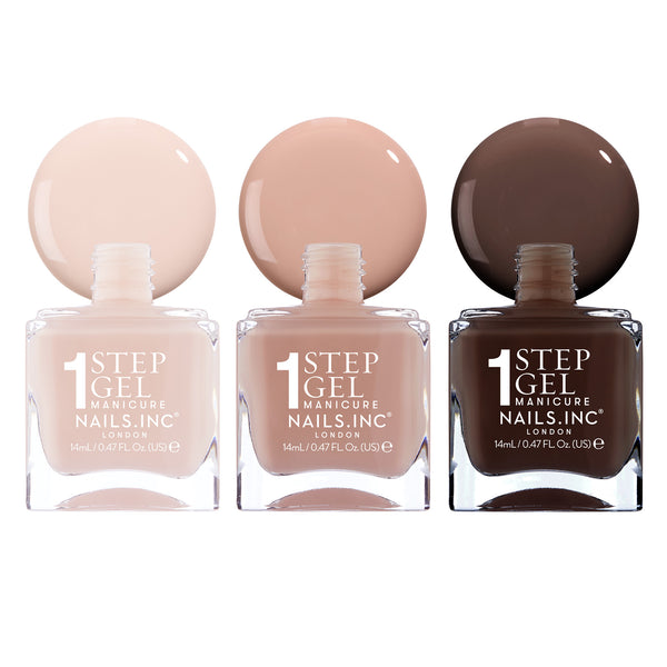 nails inc It's Topless Mocha Mousse Nudes Trio