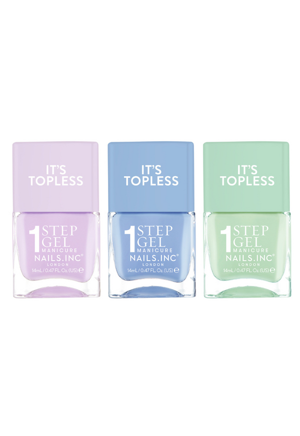 nails inc It's Topless Summer Pastels Trio