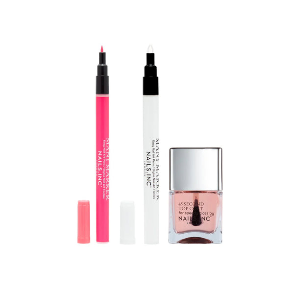 Nails Inc Just Draw It 3-Piece Nail Art Set