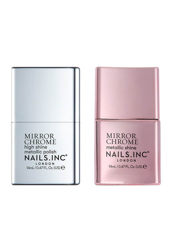 nails inc Mirror Chrome Duo