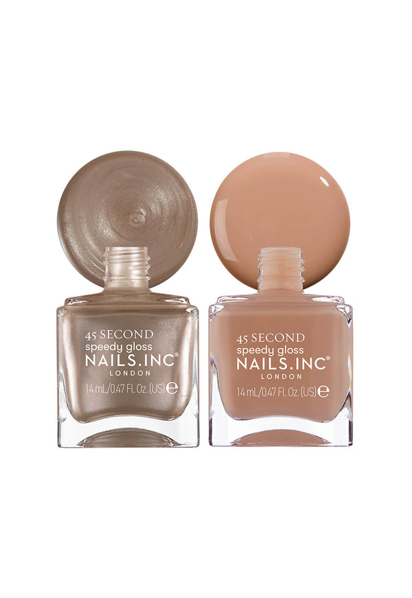 Nails Inc Mocha Mousse Nail Polish Duo