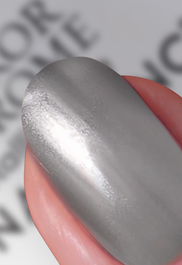 Nails Inc Silver Served Mirror Chrome Nail Polish