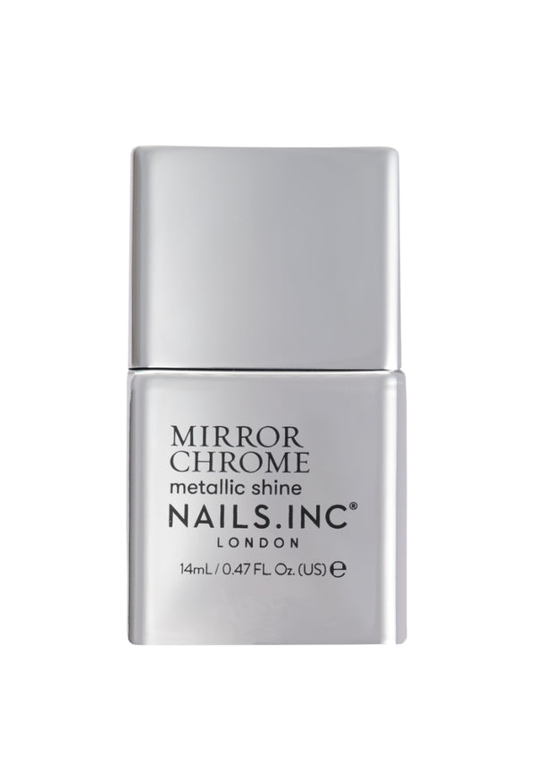 nails inc Silver Served Mirror Chrome Nail Polish
