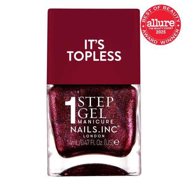 nails inc Scarlett – 1-Step Gel It's Topless Nail Polish