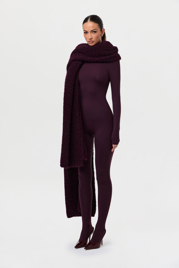 naked wardrobe Bouclé Knit Oversized Scarf