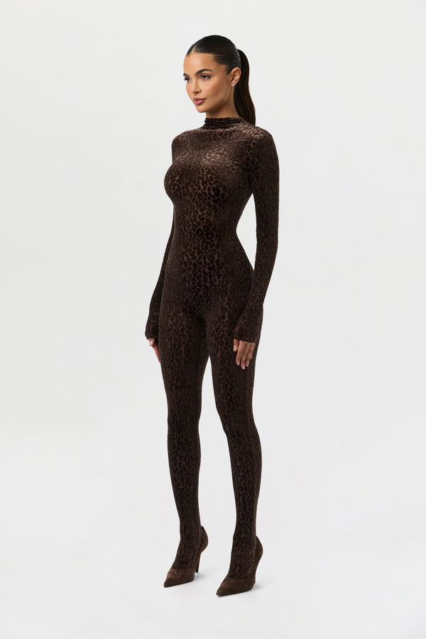 Naked Wardrobe Burnout Closed Toe Jumpsuit