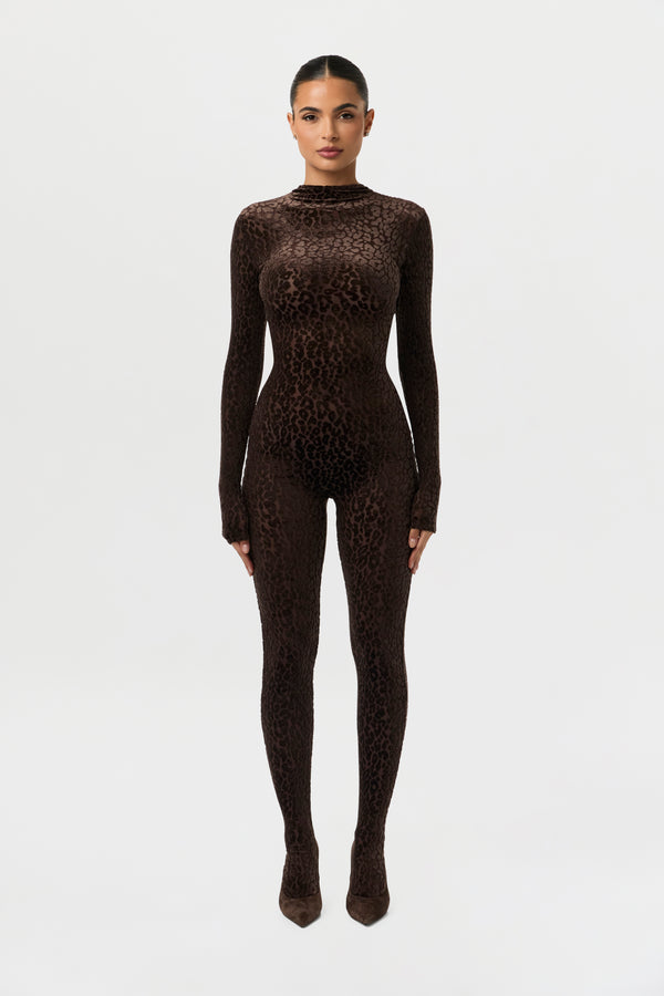 naked wardrobe Burnout Closed Toe Jumpsuit Petite