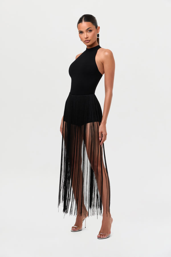 Naked Wardrobe Butter Fringe Hot Pants